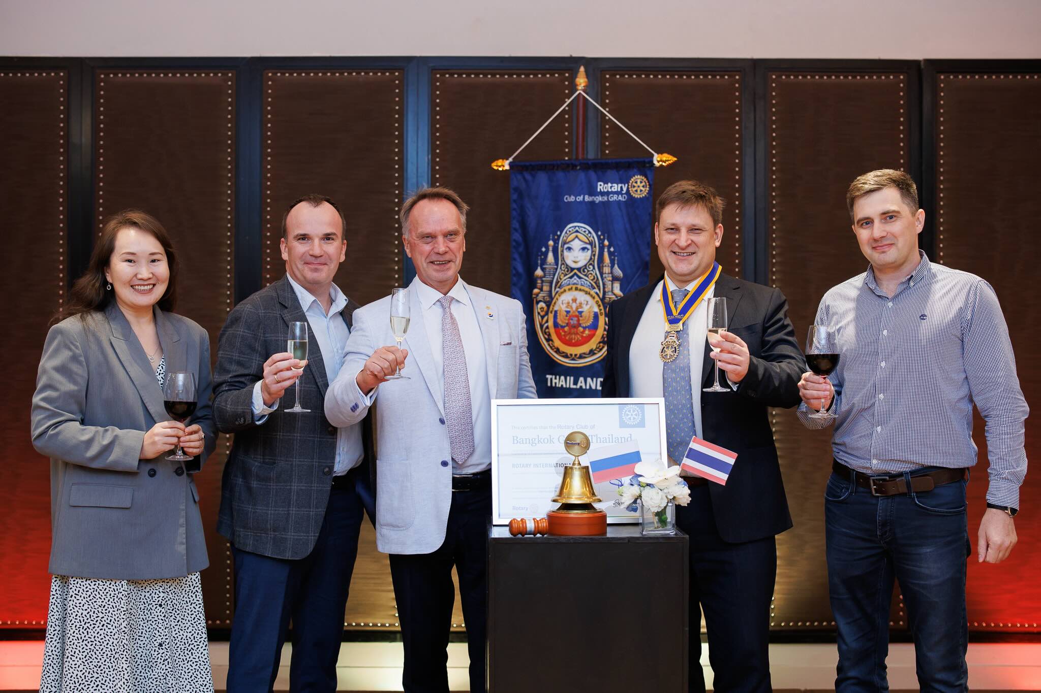 Legacy archive photo from Opening of Rotary Club Bangkok GRAD.