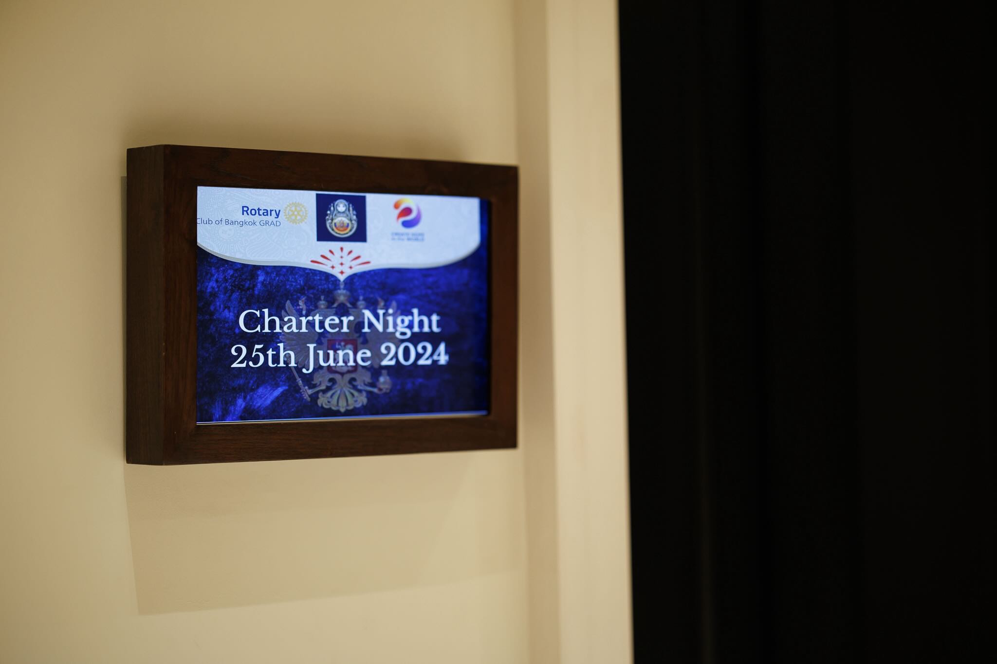 Legacy archive photo from Opening of Rotary Club Bangkok GRAD.