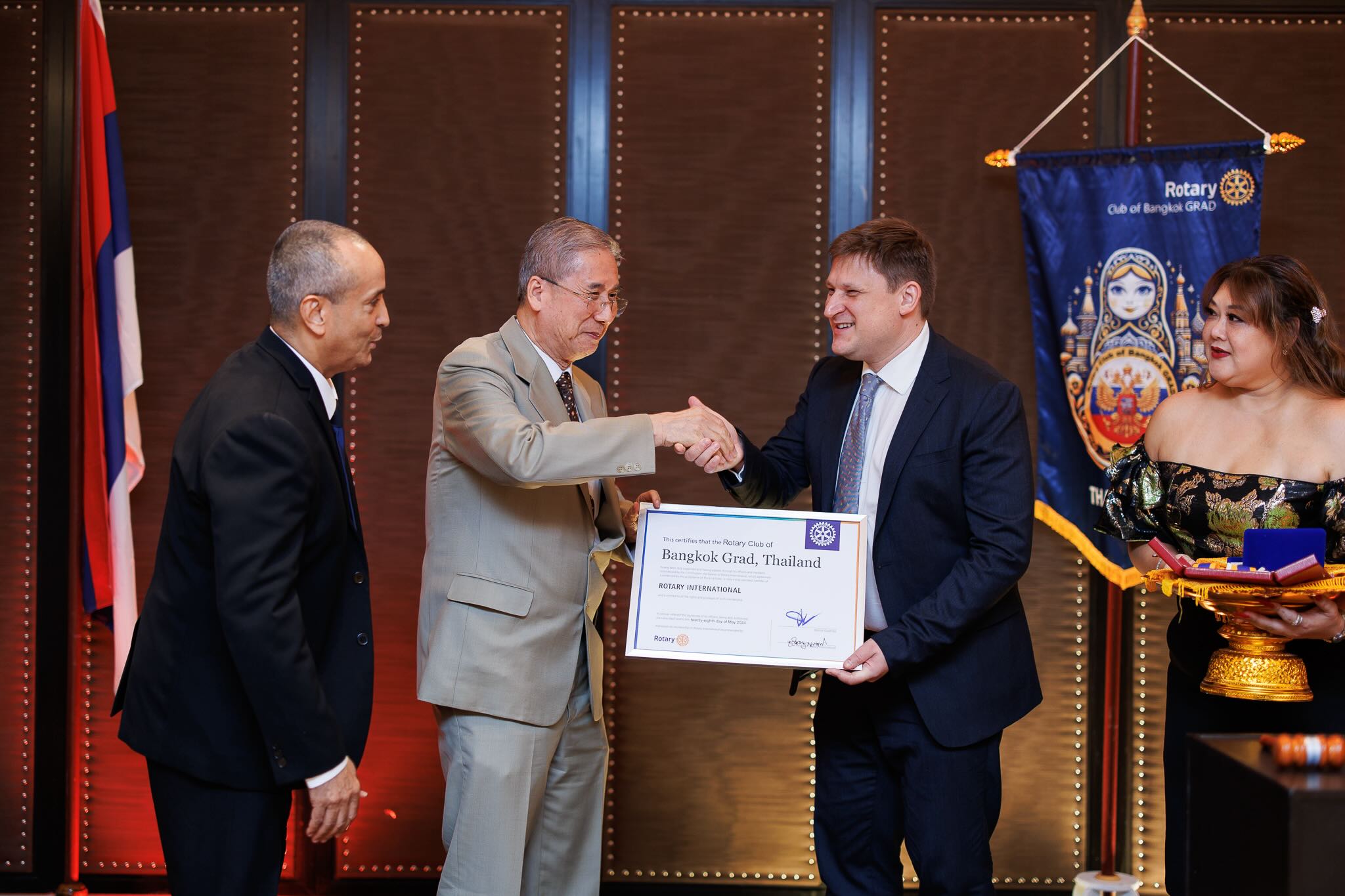 Legacy archive photo from Opening of Rotary Club Bangkok GRAD.